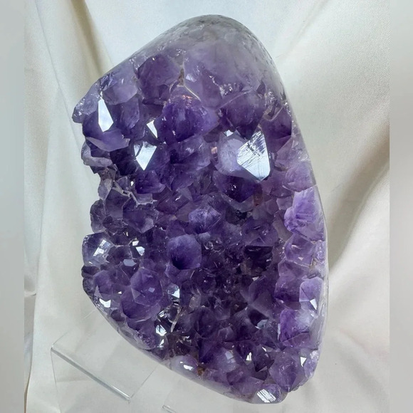 Brazilian Amethyst Juicy Grape Jelly Points 🍇 Cutbase Display Statement Piece - Picture 5 of 11